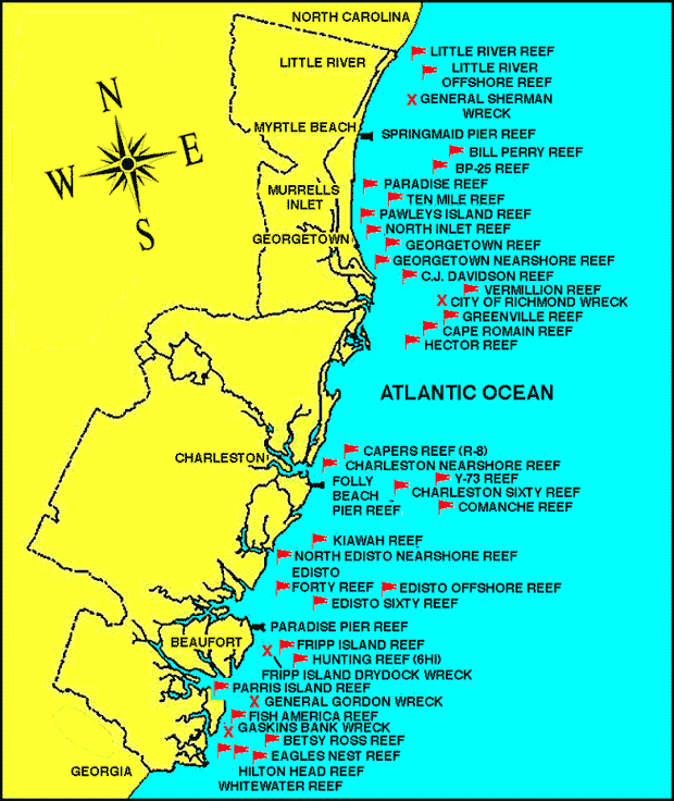 SC reef map